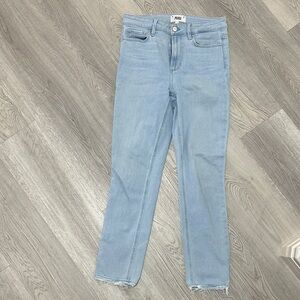 Paige Hoxton slim high rise skinny straight leg jeans